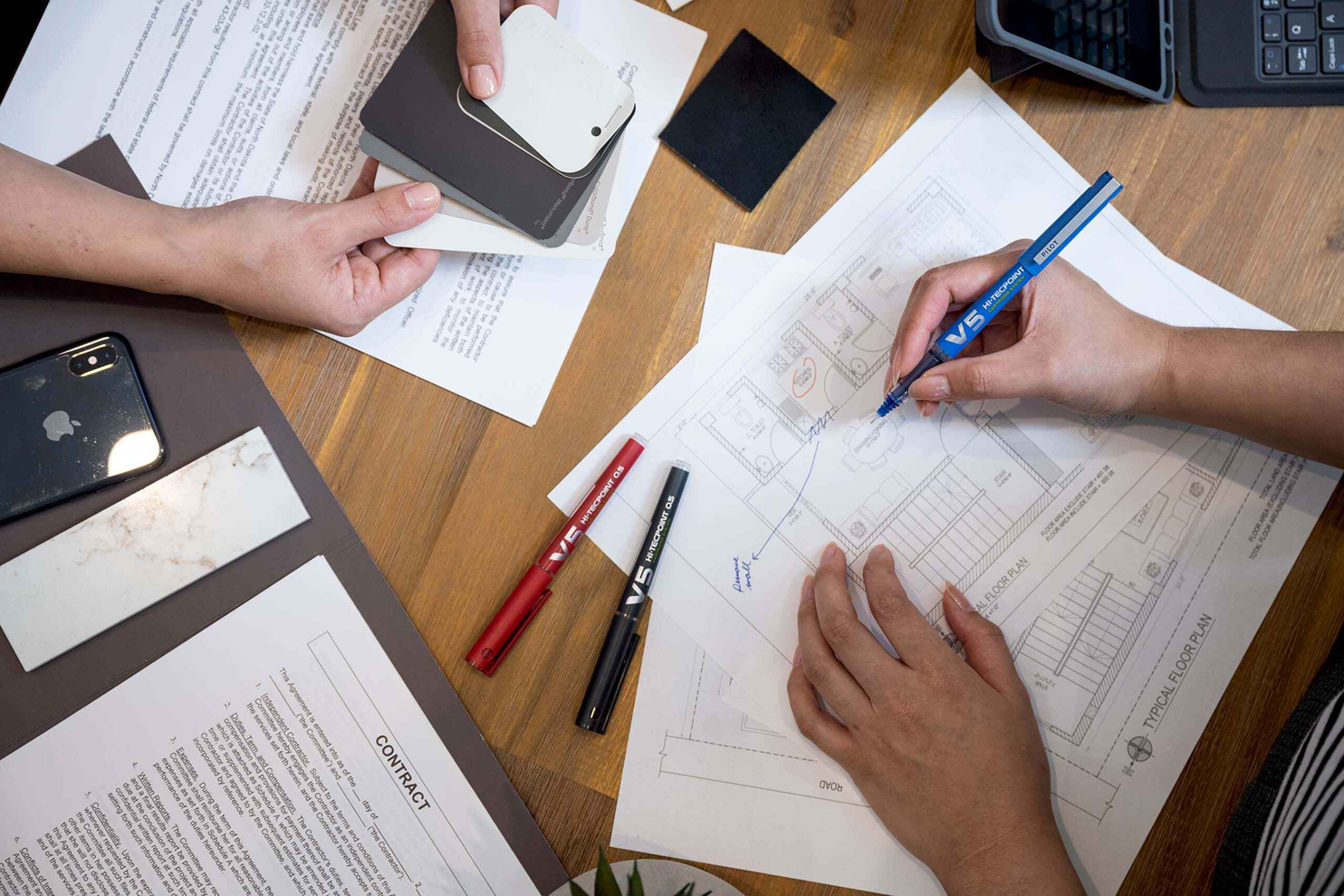 PILOT Hi-Tecpoint Rollerball Pen in action, demonstrating its precision tip and smooth ink flow, perfect for detailed work during HSC exams.