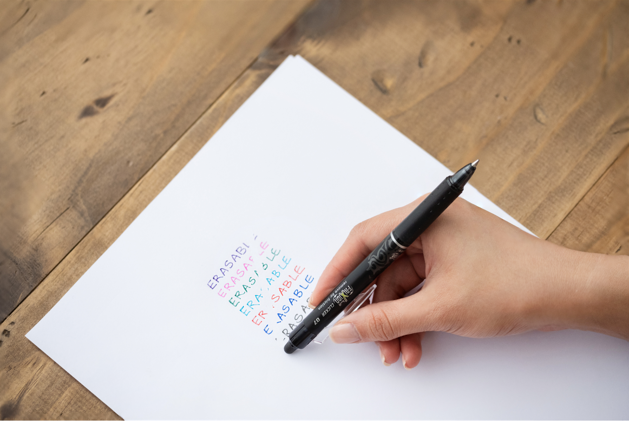 How do erasable pens work featuring Pilot FriXion technology