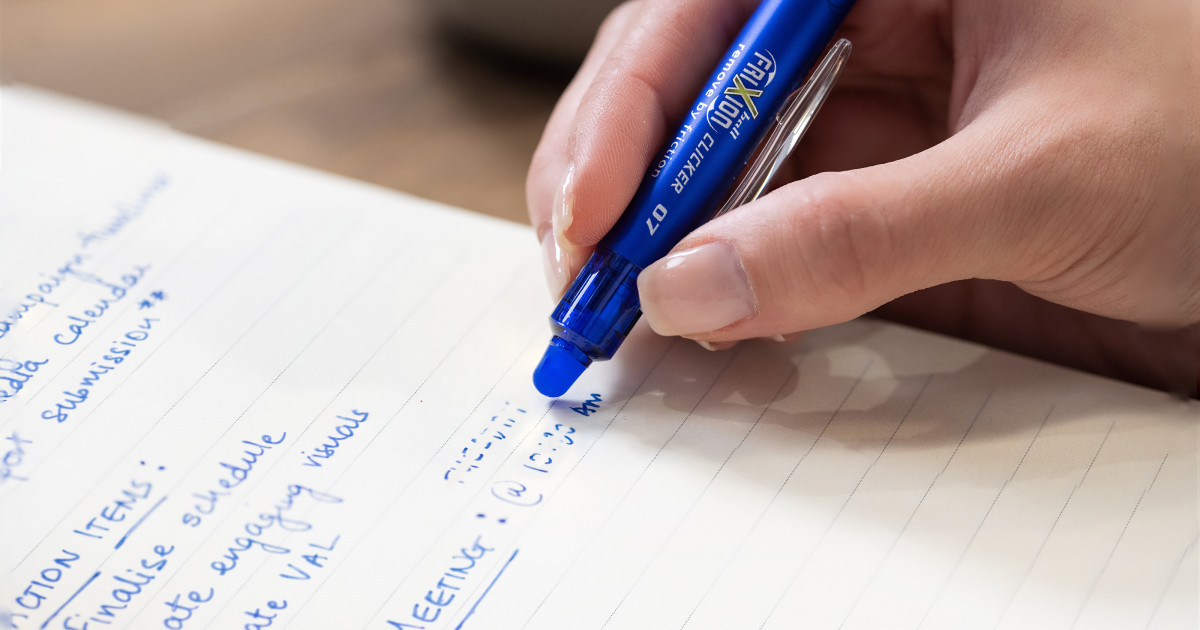 How Do Erasable Pens Work PILOT Pen Australia
