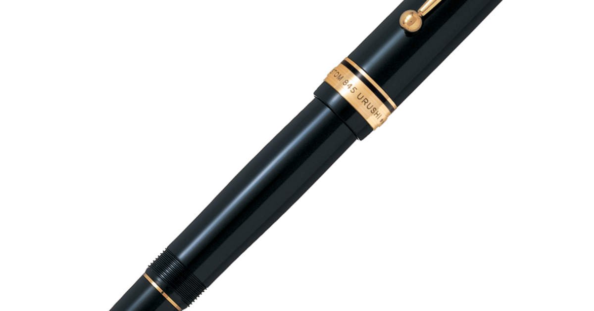 PILOT CUSTOM 845　中字M PILOT Custom 845 Fountain Pen - Black | PenSachi - Japan